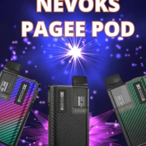 NEVOKS PAGEE POD ערכת פוד של Nevoks Pagee - אופנתי עם עיצוב מדהים ואלגנטי. ה-PAGEE POD הוא מכשיר סיגריה אלקטרונית חדש המשלב את סגנונות האידוי. הוא קל משקל, נייד ונוח לשימוש, מה שהופך אותו לבחירה מצוינת עבור המחפשים מכשיר קטן וקל לנשיאה.