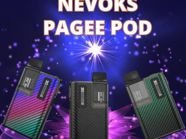 NEVOKS PAGEE POD ערכת פוד של Nevoks Pagee - אופנתי עם עיצוב מדהים ואלגנטי. ה-PAGEE POD הוא מכשיר סיגריה אלקטרונית חדש המשלב את סגנונות האידוי. הוא קל משקל, נייד ונוח לשימוש, מה שהופך אותו לבחירה מצוינת עבור המחפשים מכשיר קטן וקל לנשיאה.