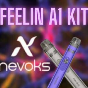 Nevoks Feelin A1 kit היא ערכת POD קטנה וקומפקטית . הוא מגיע עם סוללה 1000mAh המספקת עד כ 200 שאיפות לטעינה אחת. עמיד בפני דליפות וקל להתקנה