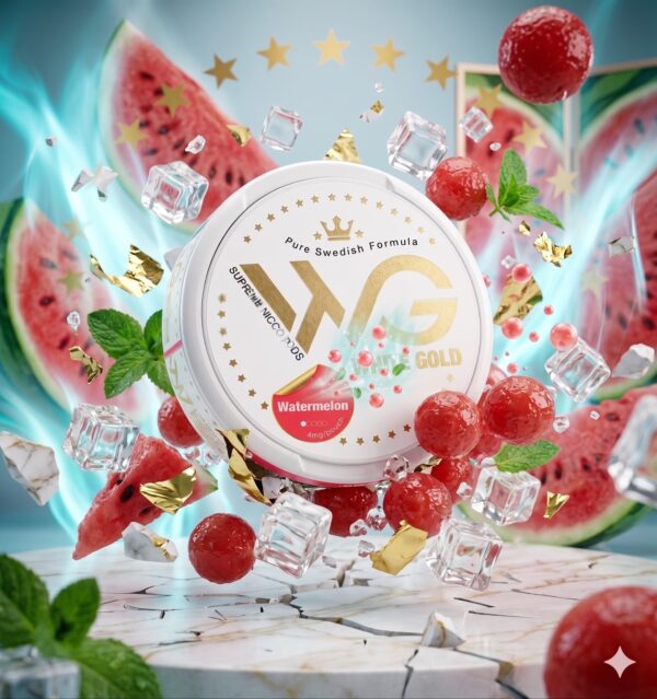 קופסת סנוס לבן אבטיח White Gold 6mg - פאוצ'ים ניקוטין מרעננים